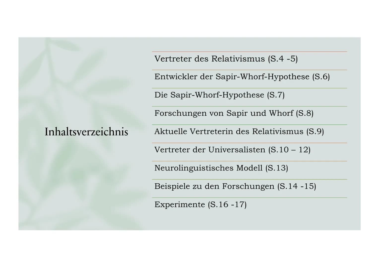 Sprache. Denken:
Wirklichkeit..
Die Denkschulen der Universalisten
und der Relativisten & die aktuellen
Auswirkungen
Präsentation von:
Wiebk