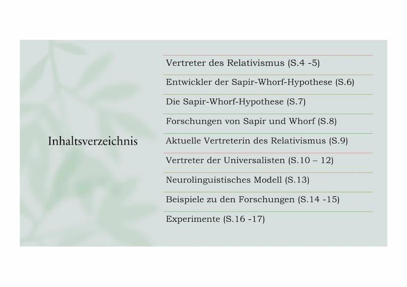 Sprache. Denken:
Wirklichkeit..
Die Denkschulen der Universalisten
und der Relativisten & die aktuellen
Auswirkungen
Präsentation von:
Wiebk