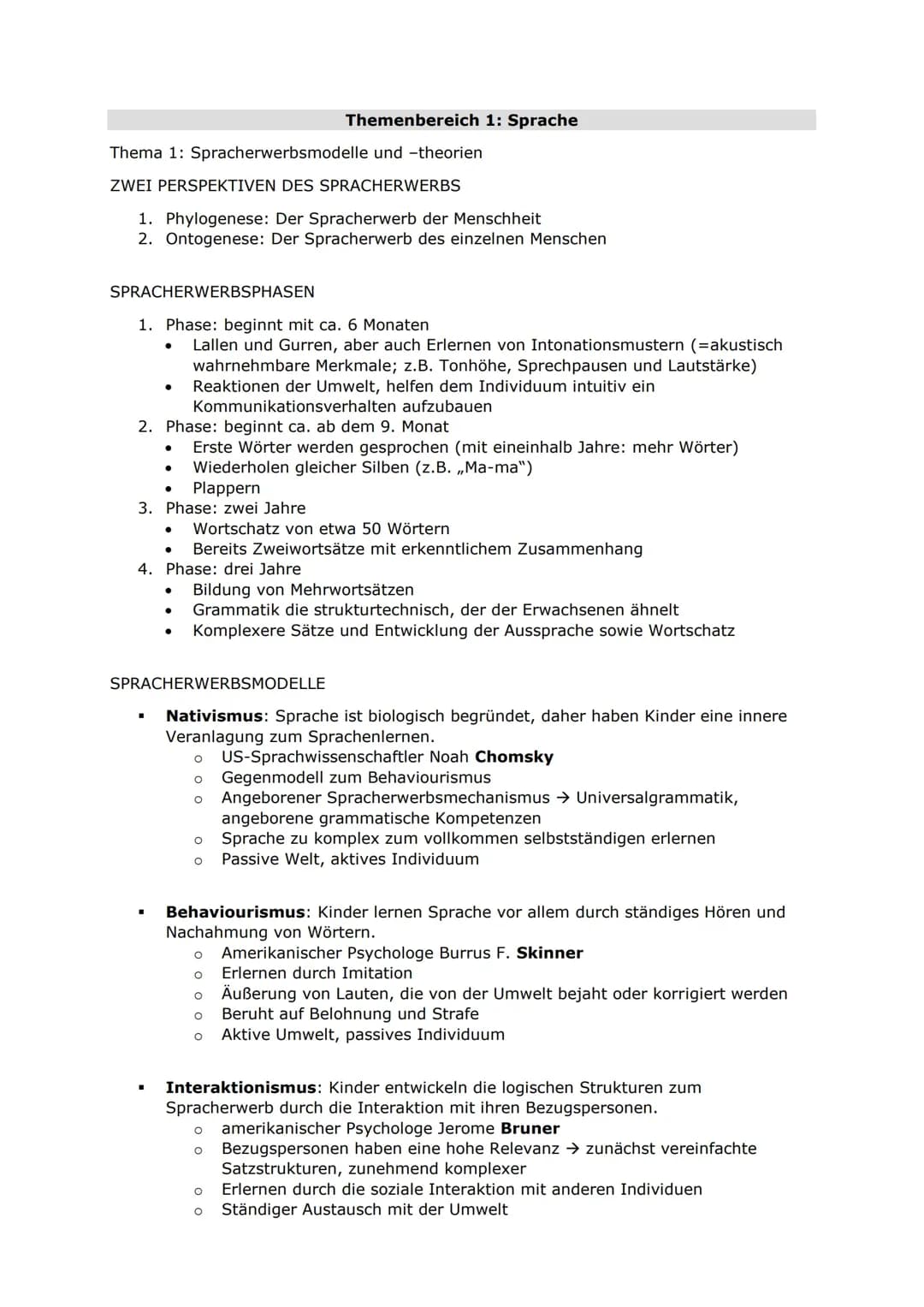 Deutsch Abitur NRW '24 - Themenbereich 1: Sprache