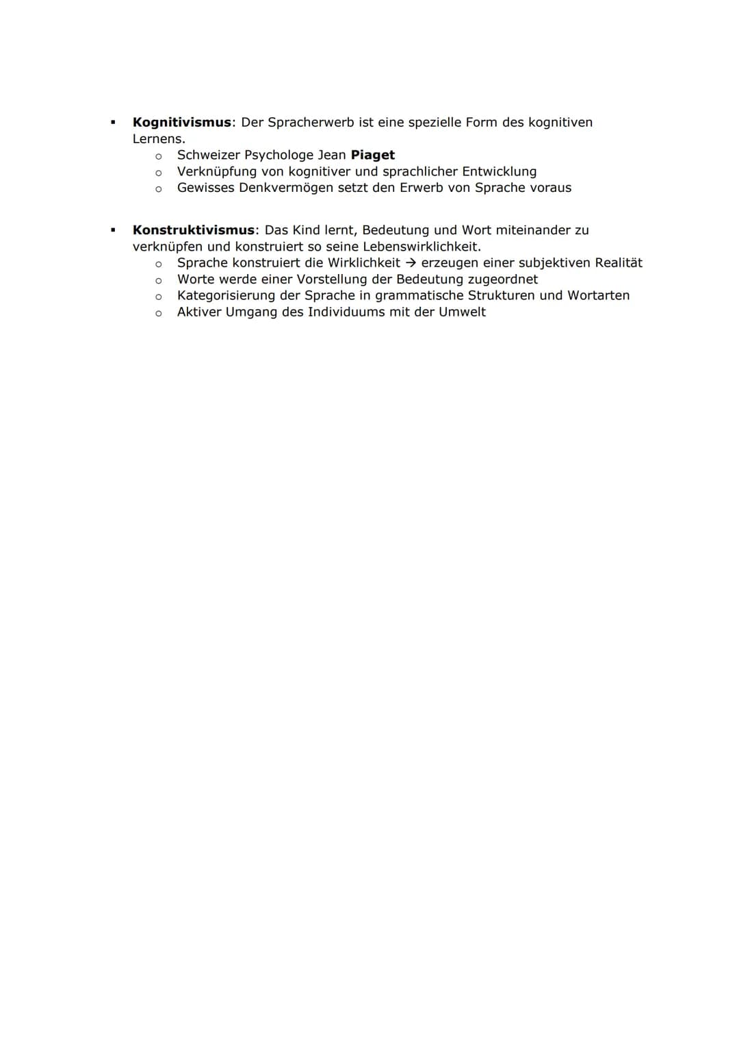 Themenbereich 1: Sprache
Thema 1: Spracherwerbsmodelle und -theorien
ZWEI PERSPEKTIVEN DES SPRACHERWERBS
1. Phylogenese: Der Spracherwerb de
