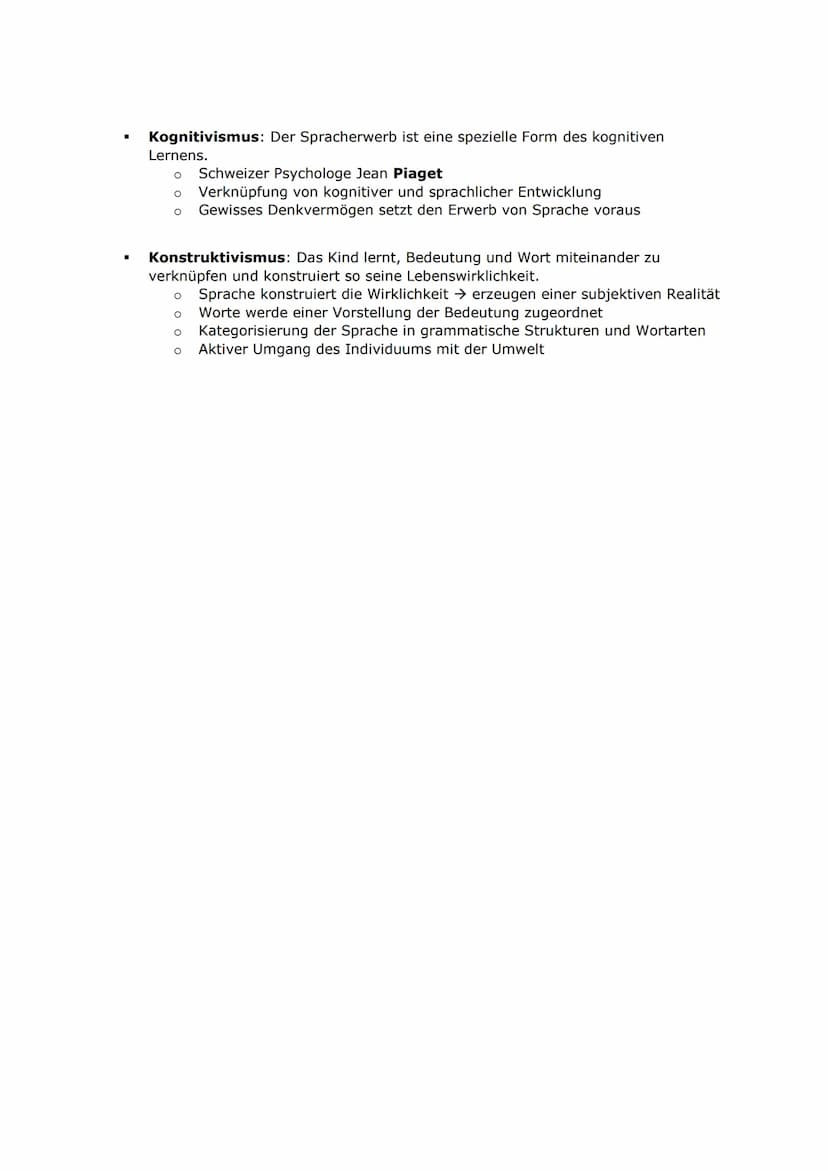 Themenbereich 1: Sprache
Thema 1: Spracherwerbsmodelle und -theorien
ZWEI PERSPEKTIVEN DES SPRACHERWERBS
1. Phylogenese: Der Spracherwerb de