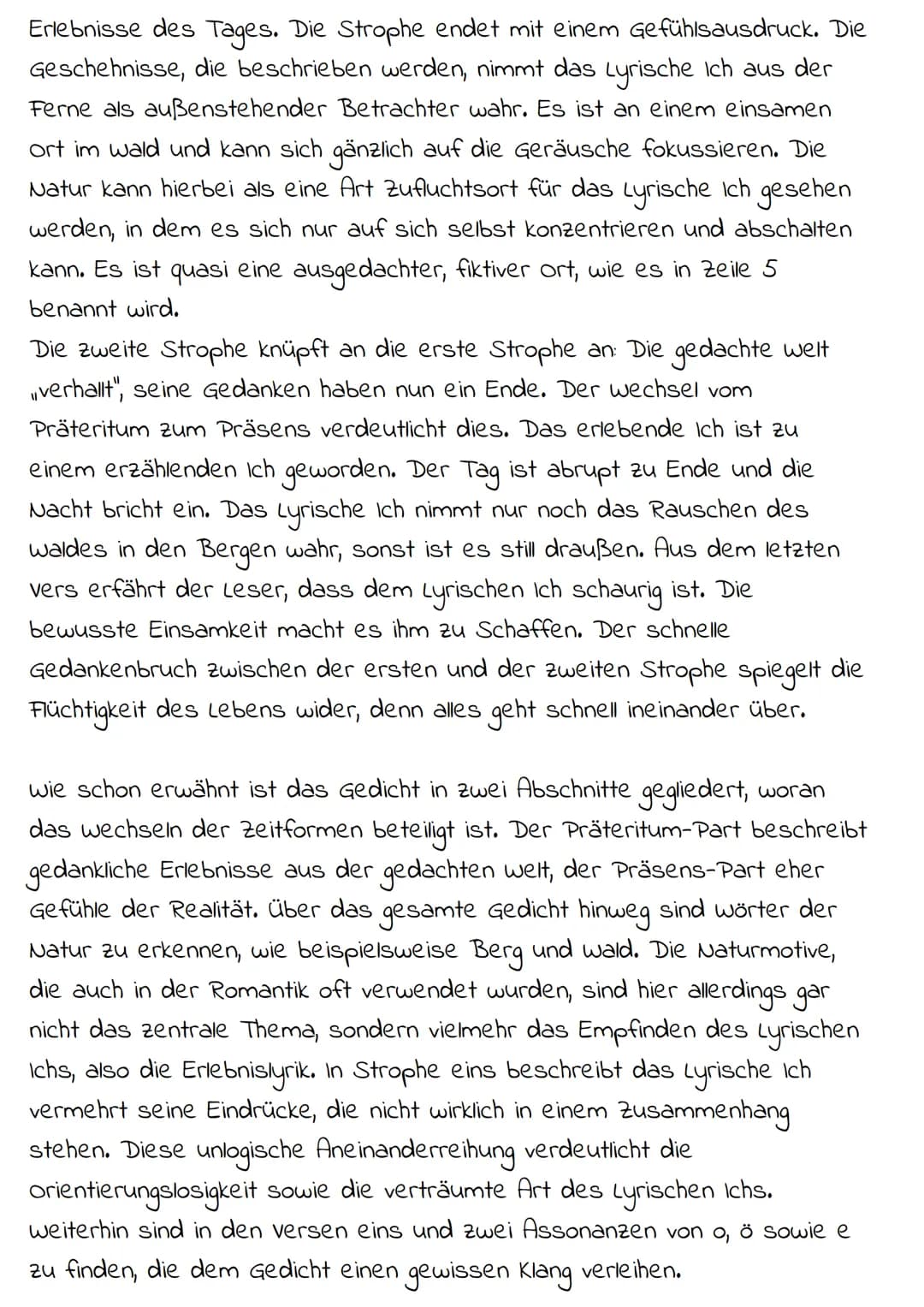 GEDICHTSINTERPRETATION IM WALDE - JOSEPH VON EICHENDORFF
Das Gedicht „Im walde", welches im Jahr 1836 veröffentlicht und von Joseph
von Eich