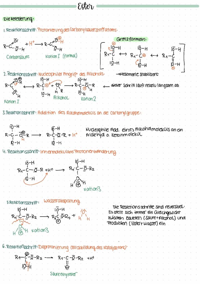 Know Veresterung, Esterspaltung thumbnail