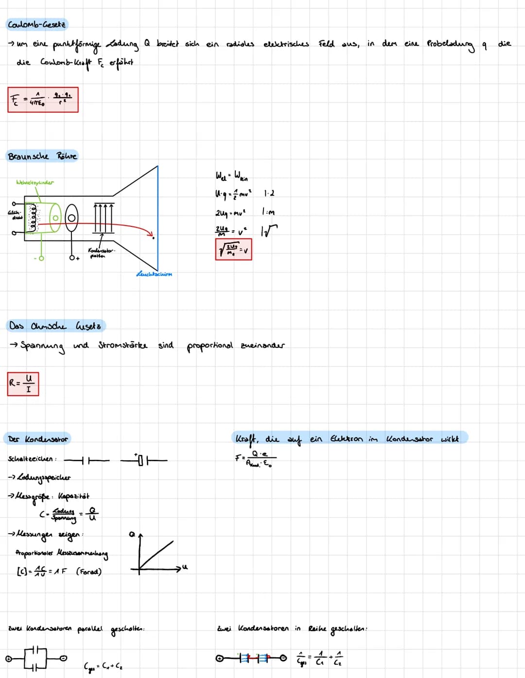 Was ist Ladung?
Ladung ist eine
Formelzeichen: Q
Einheit: Coulomb
+
AC = AA.S
Versuch mit Kondensator & Tennisball
Stromstä/A
50
at
I/A
grun
