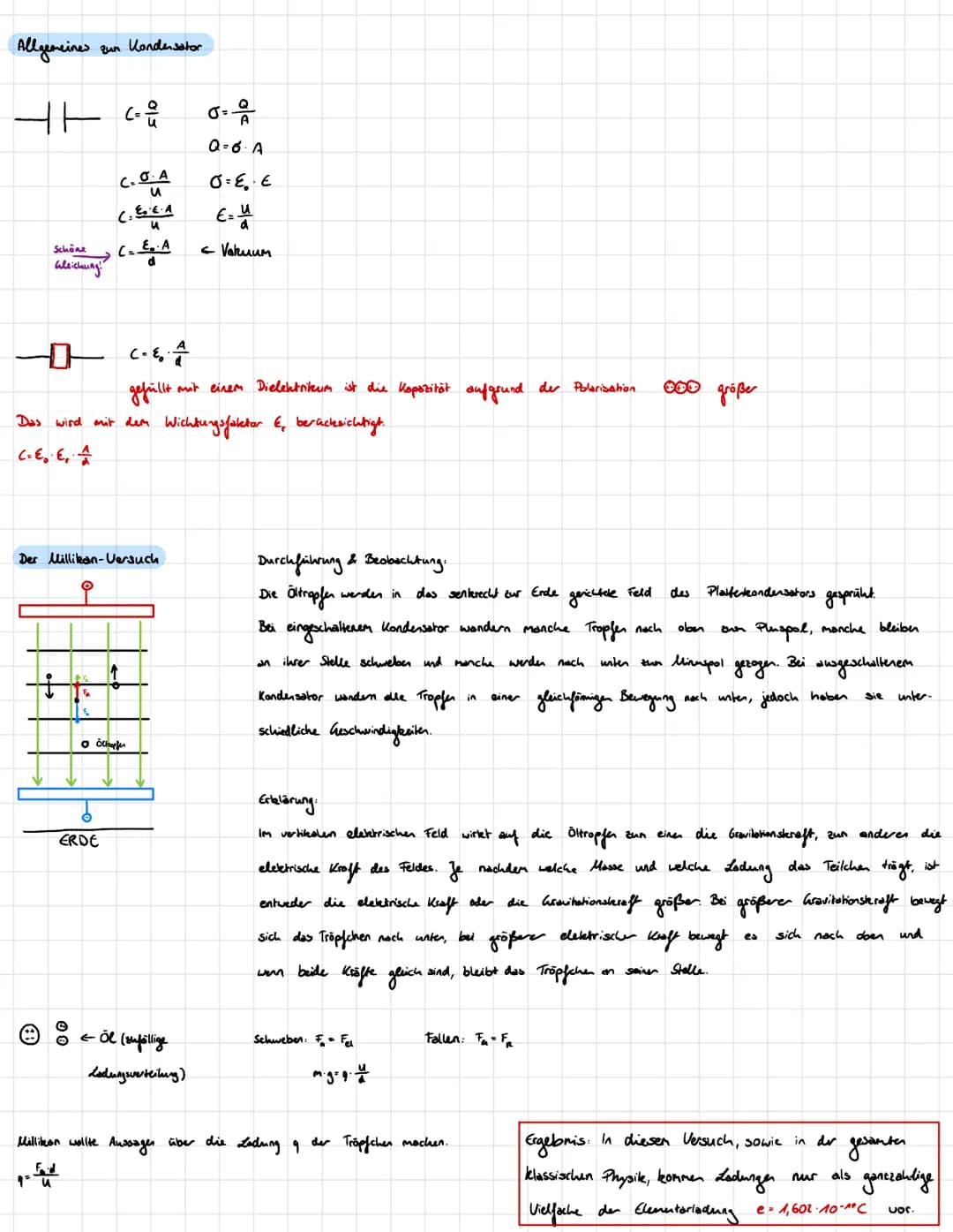 Was ist Ladung?
Ladung ist eine
Formelzeichen: Q
Einheit: Coulomb
+
AC = AA.S
Versuch mit Kondensator & Tennisball
Stromstä/A
50
at
I/A
grun