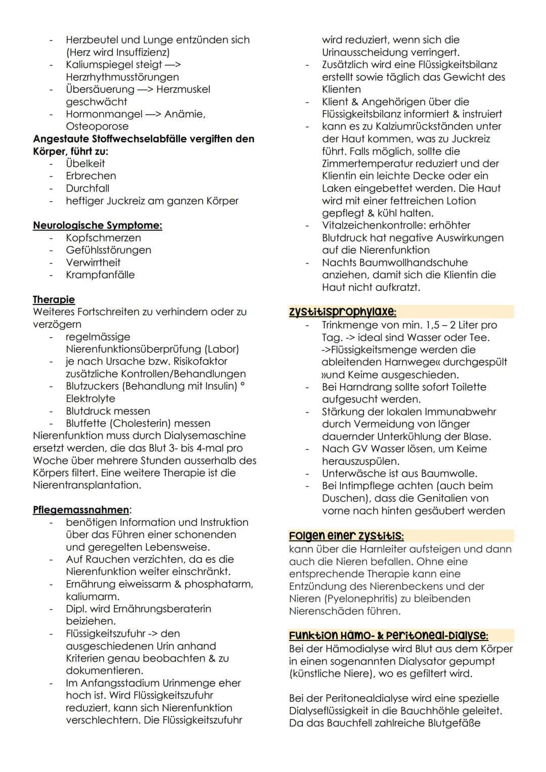 ausscheidung B.3 Teil 2
Anatomie Physiologie Harnausscheidung:
Arteria renaris
Vena
renaris
Harnsystem
Nievewinde
www
Nievenbecken m
Nierenm