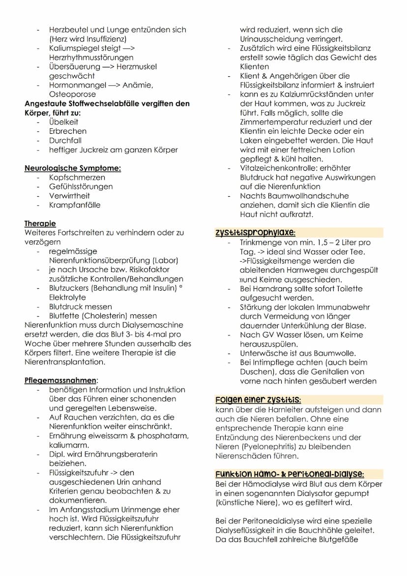 ausscheidung B.3 Teil 2
Anatomie Physiologie Harnausscheidung:
Arteria renaris
Vena
renaris
Harnsystem
Nievewinde
www
Nievenbecken m
Nierenm