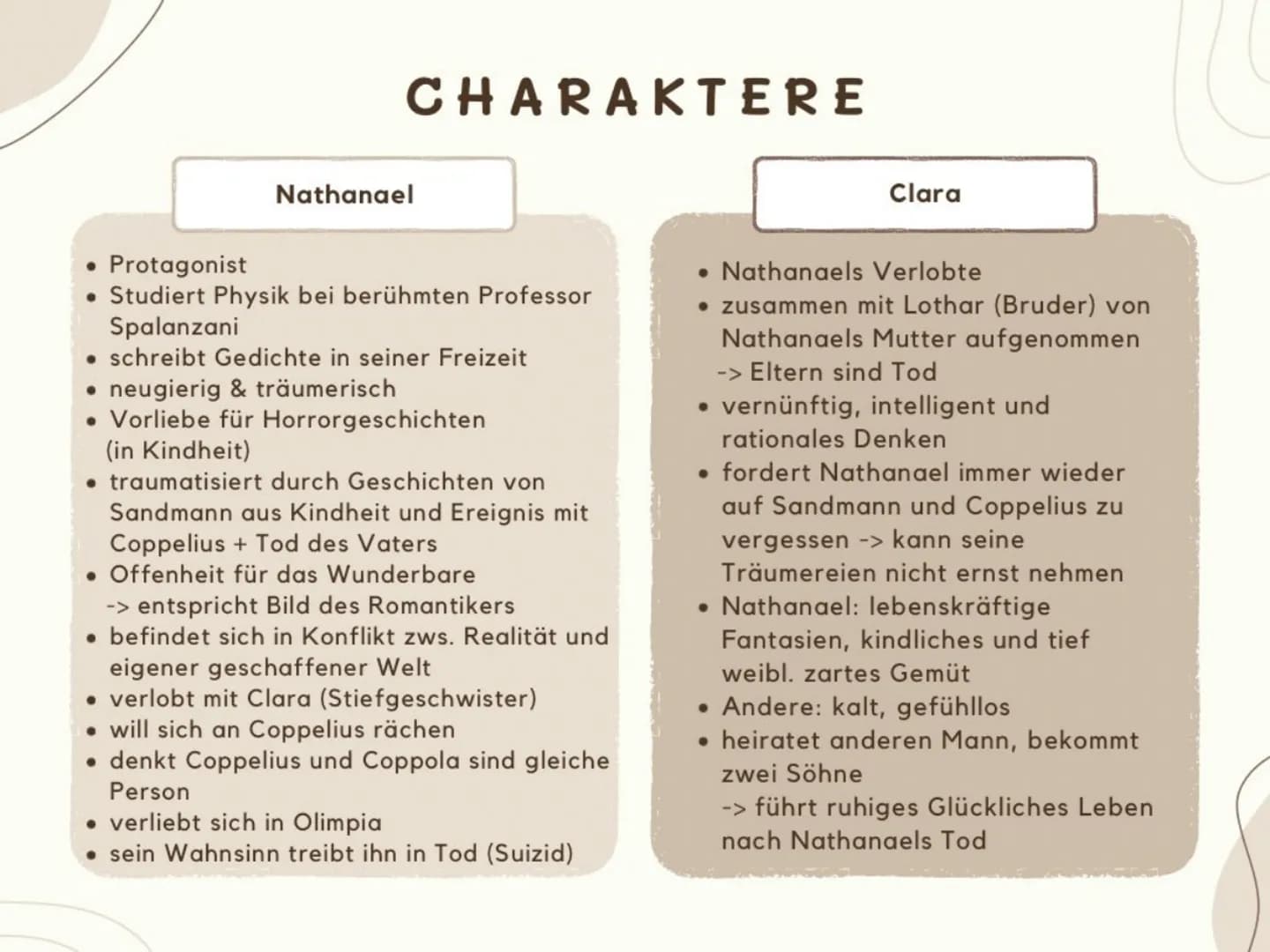 F
I
GURE ZVONSTELLATION
K
А
COPPELIUS
führten
zusammen
alchemistische
Experimente
durch
VATER
Doppelgänger
COPPOLA
.....………..
Let
glaubt er 