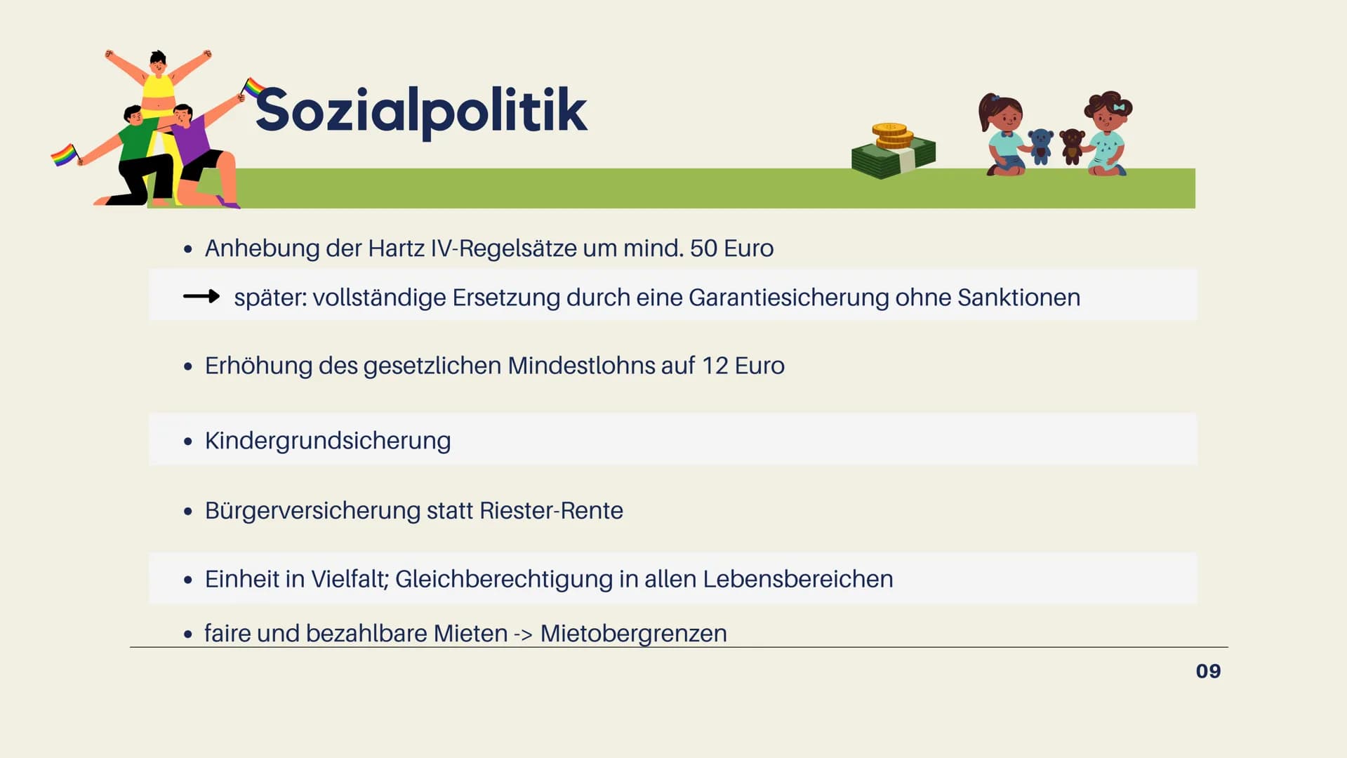 BÜNDNIS 90
DIE GRÜNEN Gliederung
TEIL 1
TEIL 2
TEIL 3
TEIL 4
kurzer geschichtlicher Einblick
Sitzverteilung
Wahlprogramm
Vergleich die Grüne