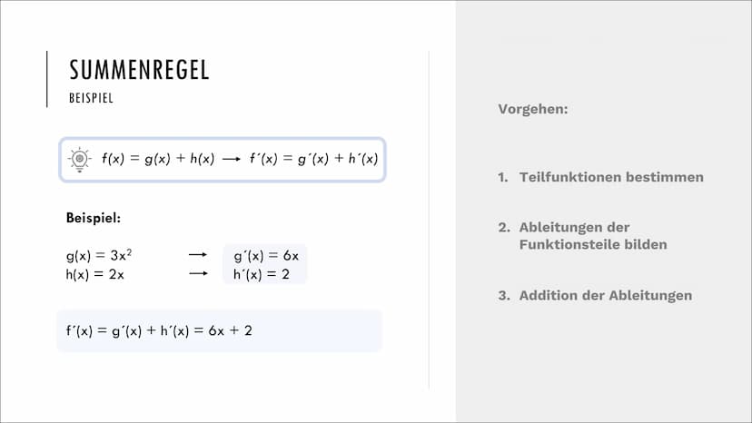 +x
| | ·|·
J
+-
X÷
REGELN ZUR ABLEITUNG
0-00
-0-0-0-
-00-0
0-00
Mathematik 5.
QUOTIENTEN-
REGEL
4.
EXPONENTIAL-
FUNKTIONEN
1.
SUMMEN-
/DIFFE