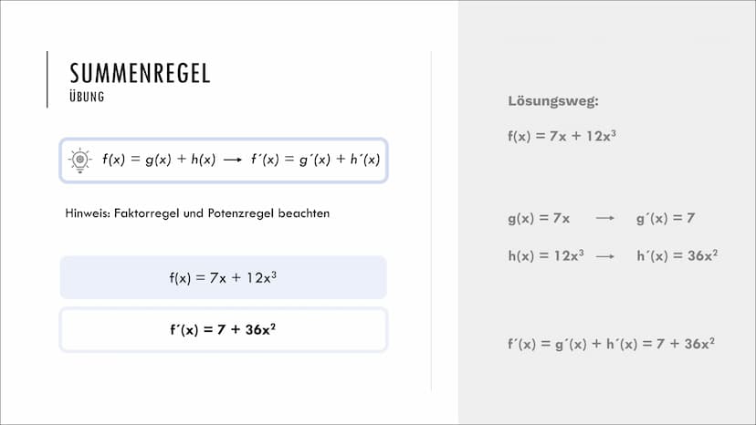 +x
| | ·|·
J
+-
X÷
REGELN ZUR ABLEITUNG
0-00
-0-0-0-
-00-0
0-00
Mathematik 5.
QUOTIENTEN-
REGEL
4.
EXPONENTIAL-
FUNKTIONEN
1.
SUMMEN-
/DIFFE