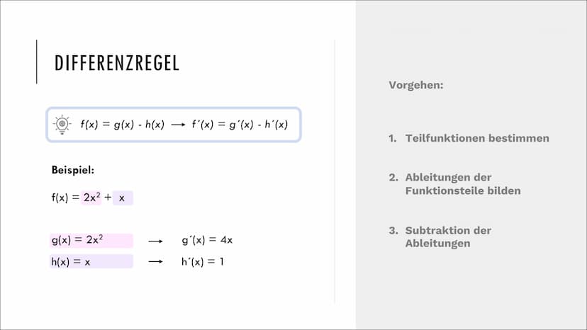 +x
| | ·|·
J
+-
X÷
REGELN ZUR ABLEITUNG
0-00
-0-0-0-
-00-0
0-00
Mathematik 5.
QUOTIENTEN-
REGEL
4.
EXPONENTIAL-
FUNKTIONEN
1.
SUMMEN-
/DIFFE