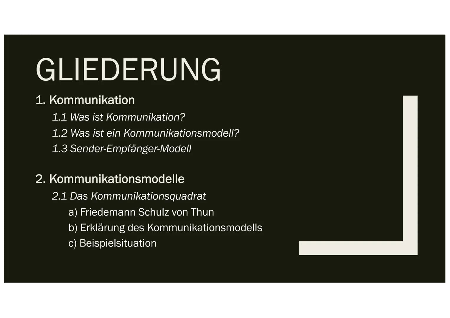 KOMMUNIKATIONSMODELLE 1.1 Was ist Kommunikation?
lat. ,,communicatio" = Mitteilung
Austausch von Mitteilungen
●
●
●
●
1.2 a) Was ist ein Kom