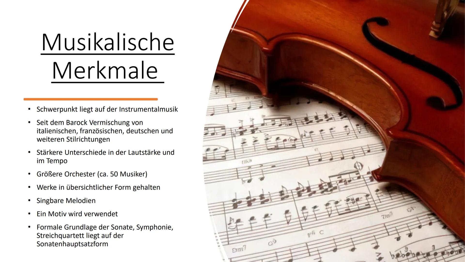 Wiener Klassik
T Inhaltsverzeichnis
• Allgemeines
Geschichtliche Ereignisse
Frühklassik
Musikalische Merkmale
●
Sonatenhauptsatzform
• Warum