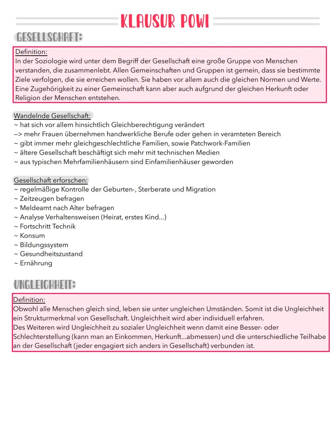 GESELLSCHAFT:
Definition:
In der Soziologie wird unter dem Begriff der Gesellschaft eine große Gruppe von Menschen
verstanden, die zusammenl