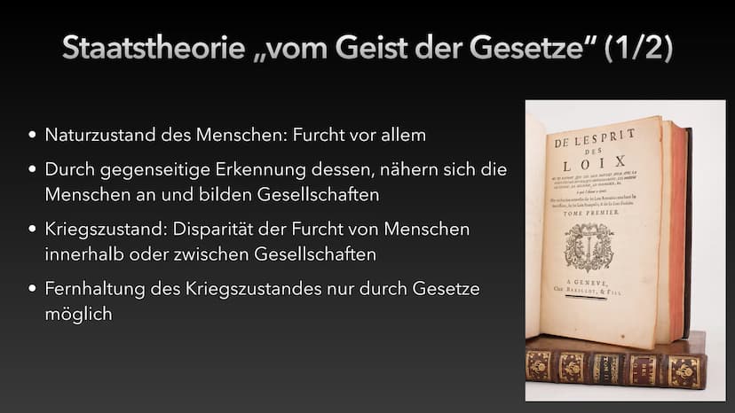 Gewaltenteilung nach
Montesquieu
Jonah Erbse den 05.01.2021 Gliederung
1. Geschichtliche Einordnung
• 2. Biografie
• 3. Staatstheorie ,,vom 