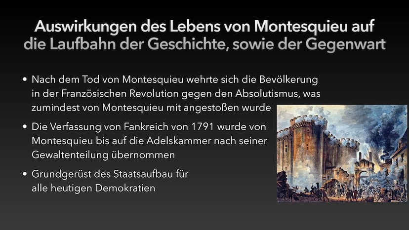 Gewaltenteilung nach
Montesquieu
Jonah Erbse den 05.01.2021 Gliederung
1. Geschichtliche Einordnung
• 2. Biografie
• 3. Staatstheorie ,,vom 