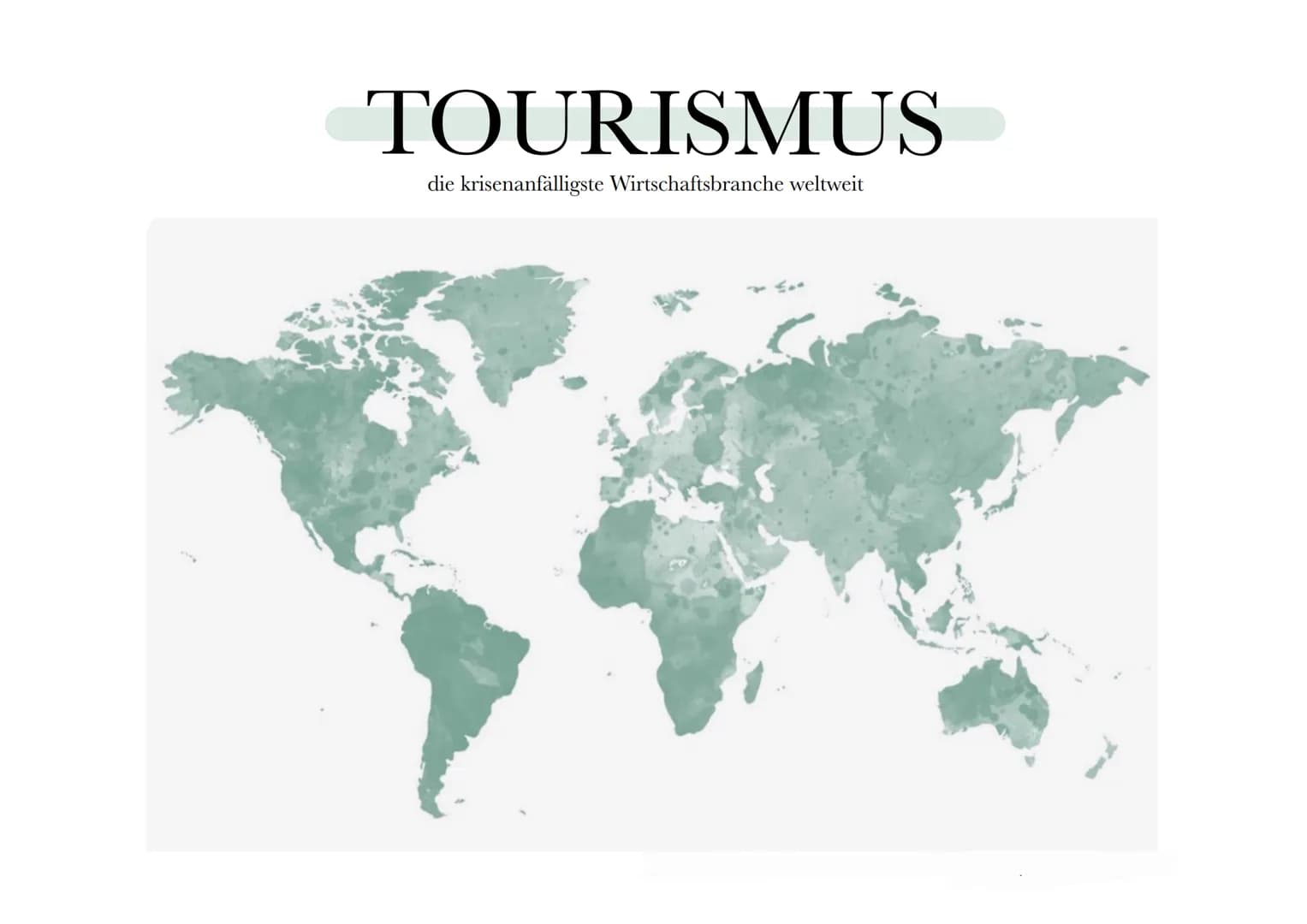 TOURISMUS
die krisenanfälligste Wirtschaftsbranche weltweit GLIEDERUNG
1. Was ist Tourismus?
2. Haupttourismusarten
3. Touristisches Potenzi