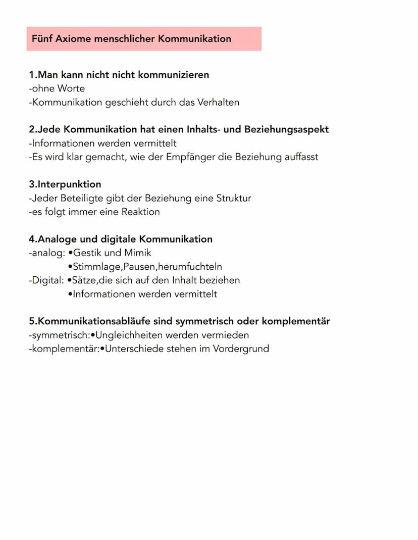 Lernzettel Kommunikation
Faktoren gelingender Kommunikation
-auf die Bedürfnisse der anderen achten
-höflich sein
-ehrlich sein
-Kompromisse