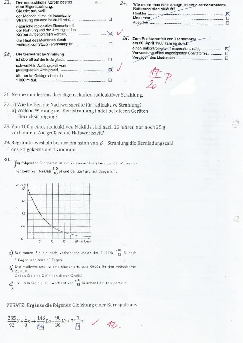 1. Wie nennt man die kleinsten Teilchen
eines chemischen Elements?
Moleküle
Atome
Protonen
2. Wie nennt man Atome, die ohne Einwirkung von
a