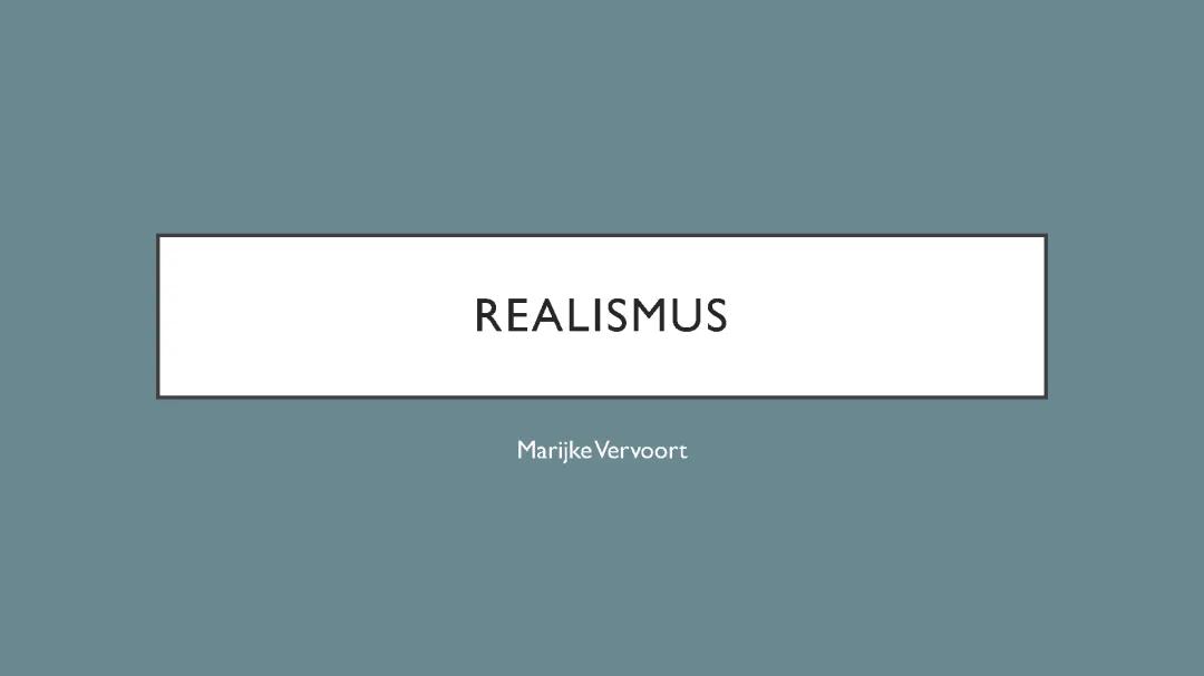 Realismus
