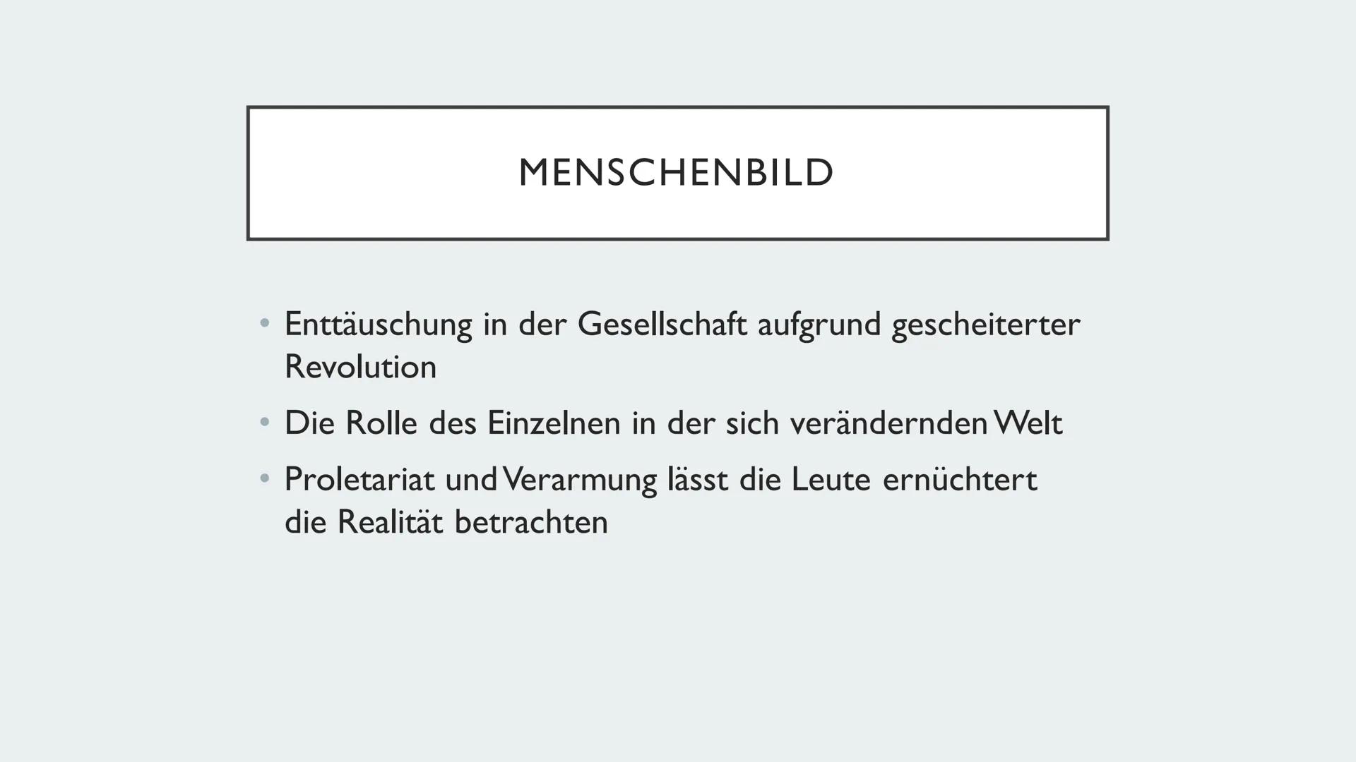 REALISMUS
Marijke Vervoort GLIEDERUNG
• Historische Grundlagen
• Historische Grundlagen Realismus
●
Veränderung 19. Jahrhundert
• Menschenbi