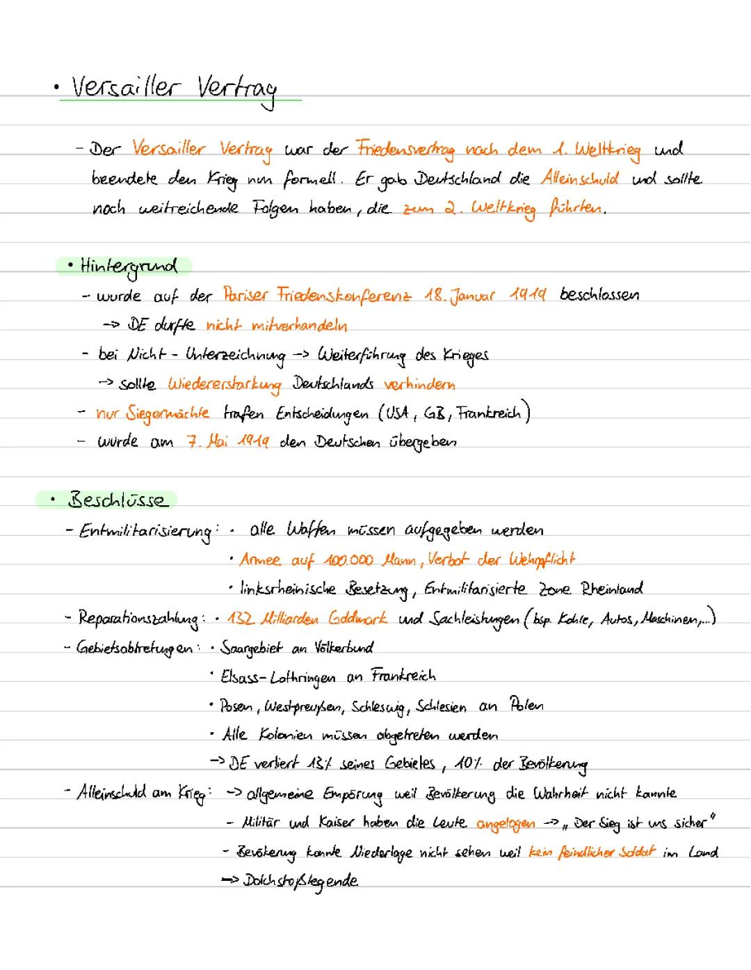Versailler Vertrag 