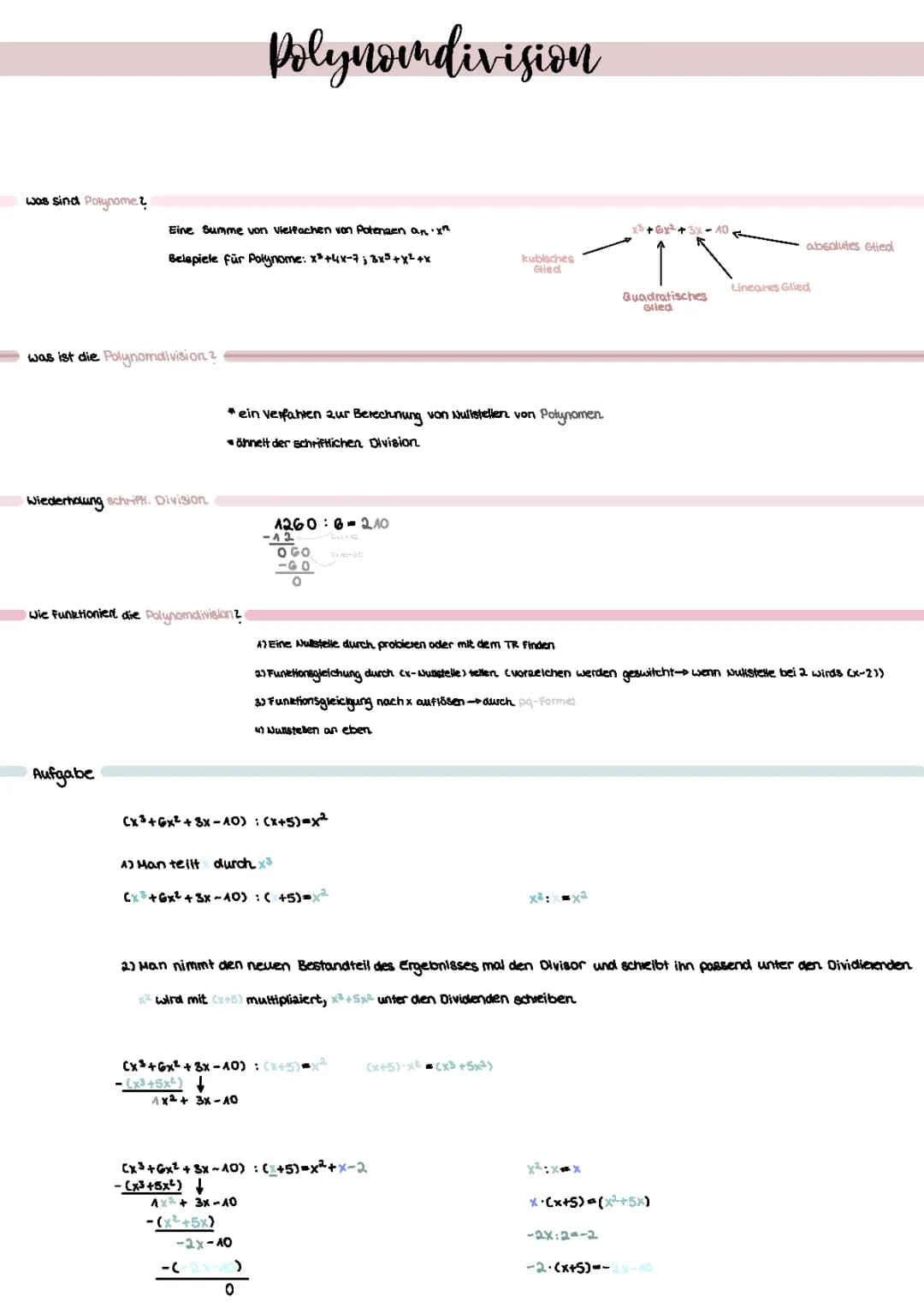 Polynomdivision