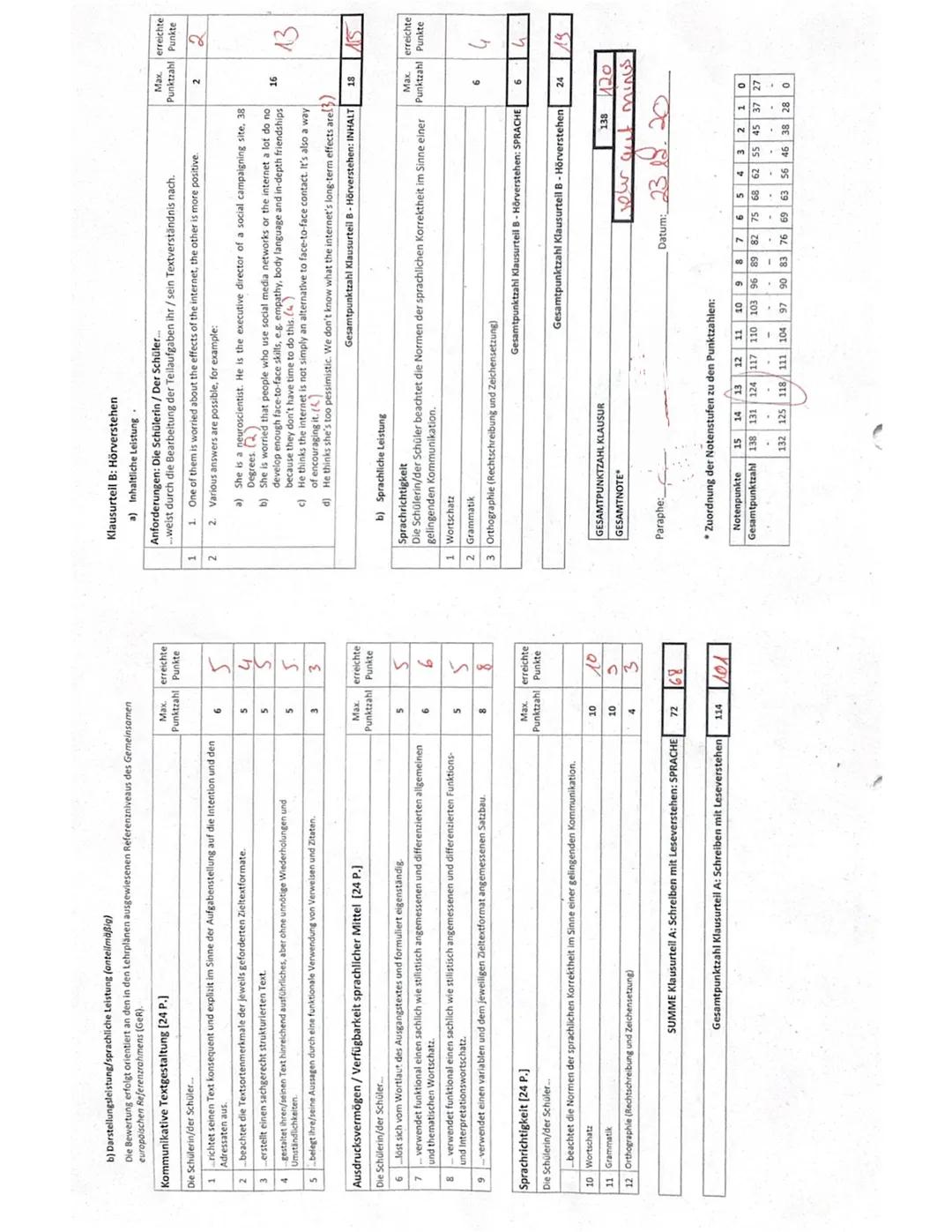 Exam no. 2, Grundkurs Englisch EF
Jiu
Klausurteil A: Schreiben mit Leseverstehen (integriert)
Assignments:
1
2
3.1
EF E5 G1
3.2
Summarize th