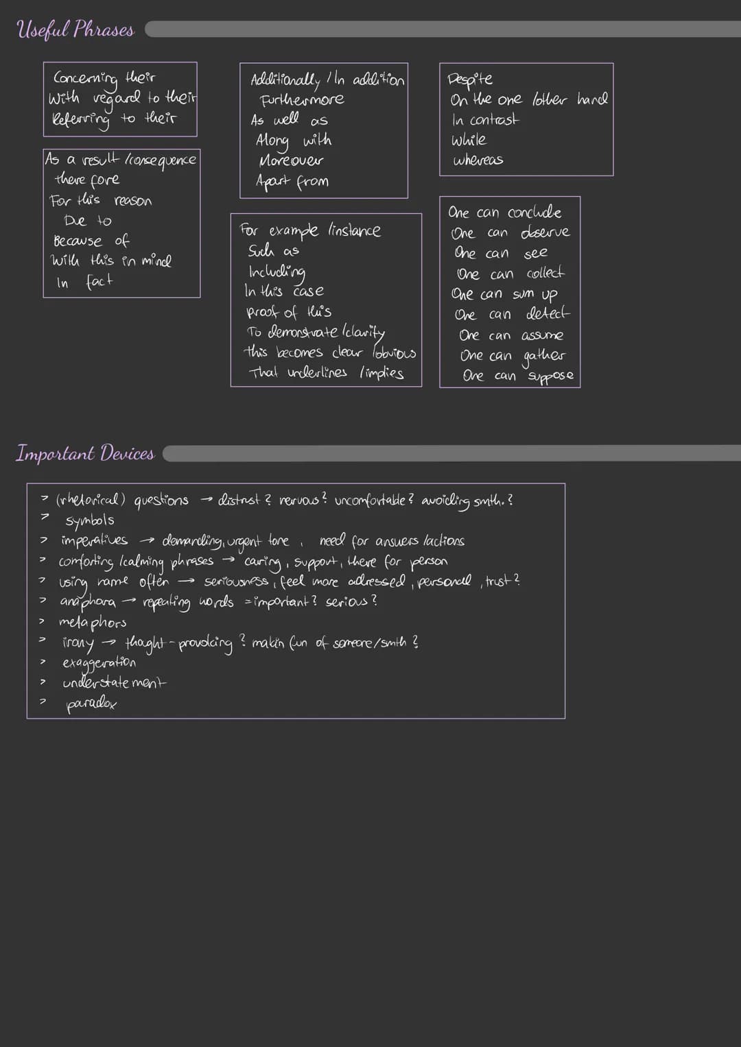 Relationship Analysis
1) introductery sentence e.g.: "the extract from the novel "Thirteen Reasons Why" written by Jay Asher
and published i