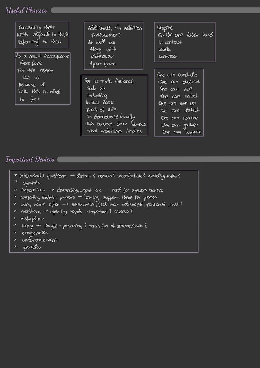 Relationship Analysis
1) introductery sentence e.g.: "the extract from the novel "Thirteen Reasons Why" written by Jay Asher
and published i