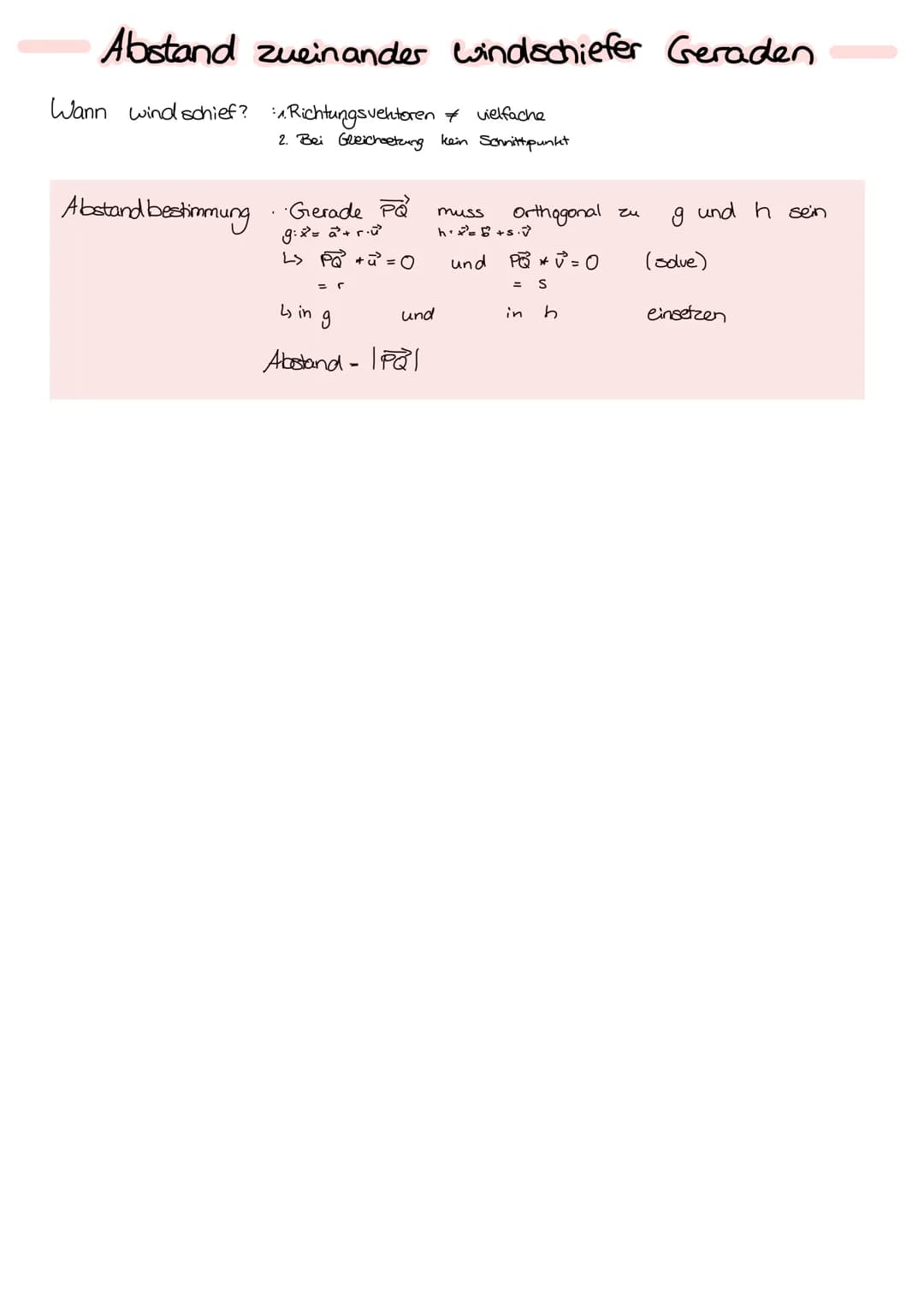 Beispiel:
Winkel
cos (6)=-
Schnittwinkel o zw. Ebene f und Ebene E mit nivon F und n von E
10₁ ²1
cas (0)
0° ≤0 ≤ 90°
Ind
zwischen Ebene u. 