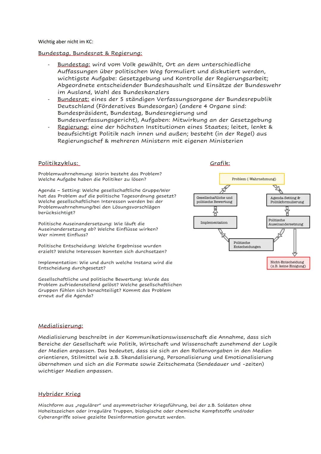 12.1 Politische Partizipation zwischen Anspruch und Wirklichkeit
Partizipation in der Demokratie (6 Stück):
Wahlen: Bevölkerung wählt die Pa