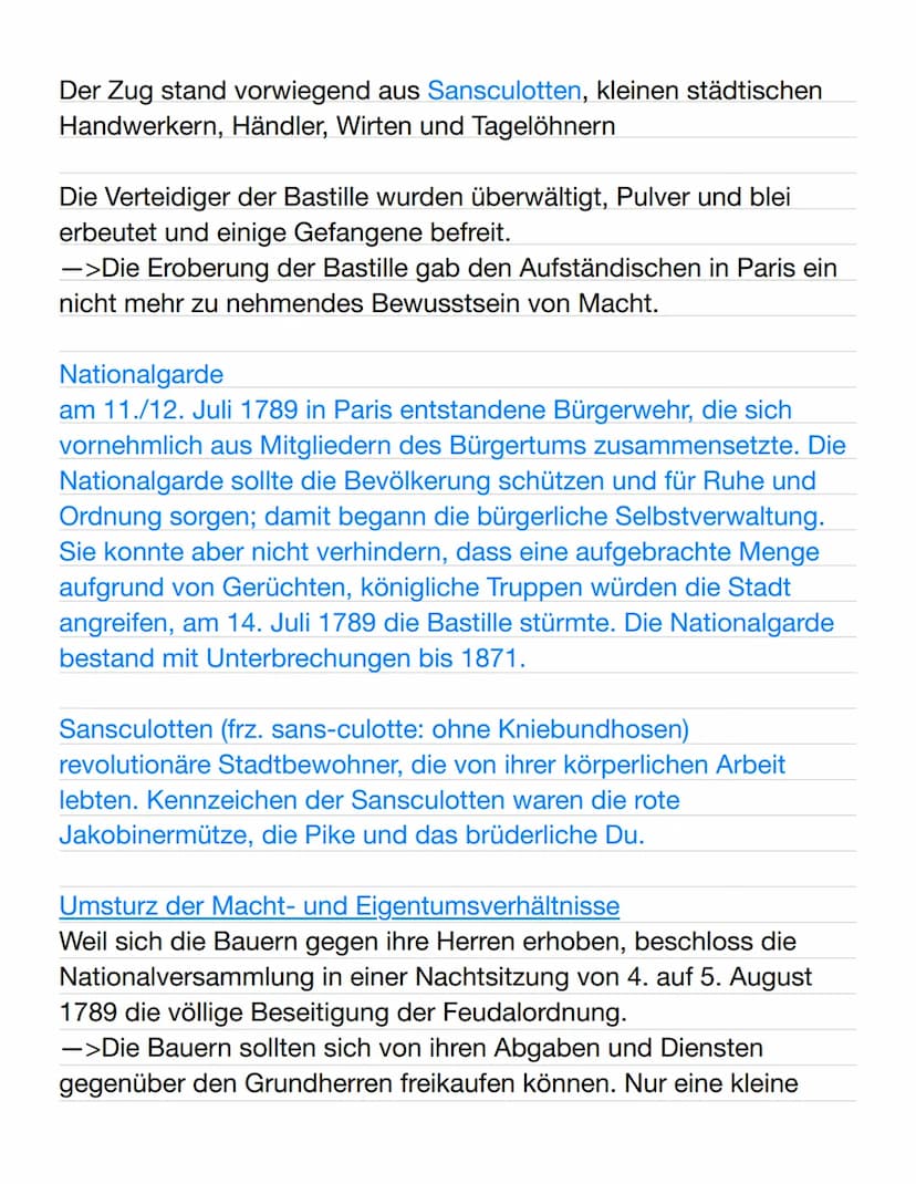 Die Erklärung der Menschen- und Bürgerrechte in der Französischen
Revolution
Das vormoderne Frankreich
Die krisenhafte finanzielle Lage des 