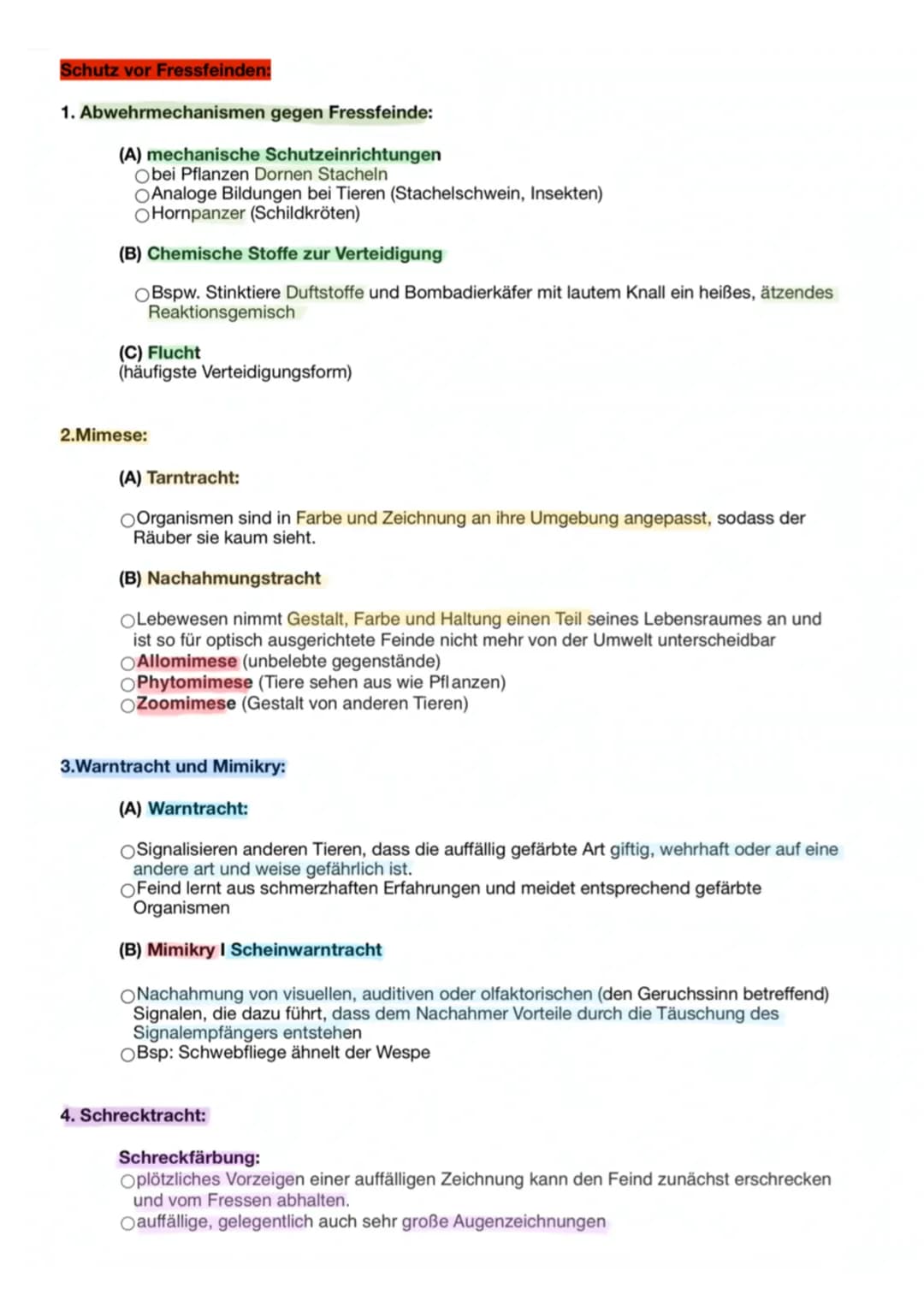 Schutz vor Fressfeinden:
1. Abwehrmechanismen gegen Fressfeinde:
(A) mechanische Schutzeinrichtungen
Obei Pflanzen Dornen Stacheln
Analoge B
