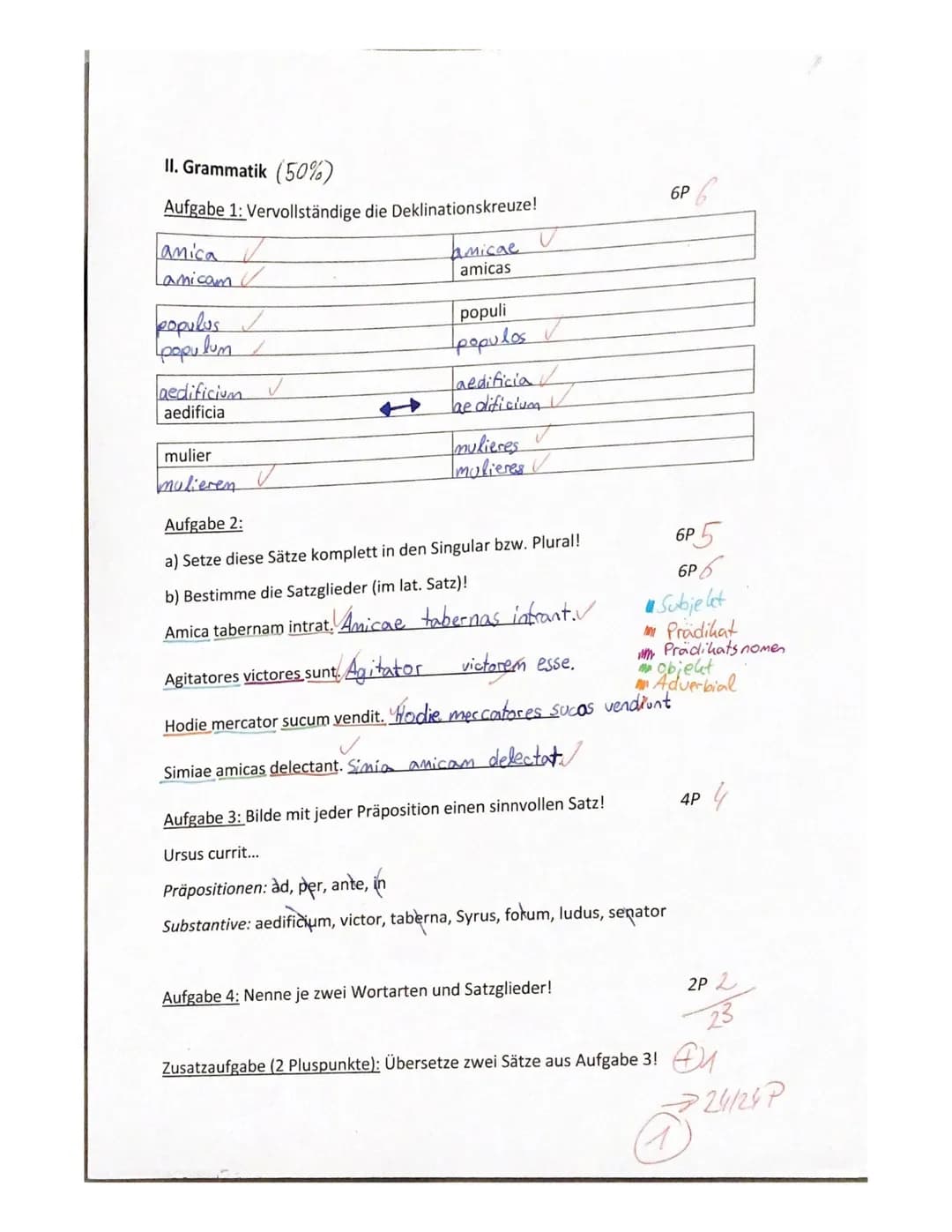 Nomen mihi est
KA2
2. Klassenarbeit
1. Übersetzung (50%)
Übersetze diesen Text in angemessenes Deutsch!
Die Freundinnen Antonia und Atia sin