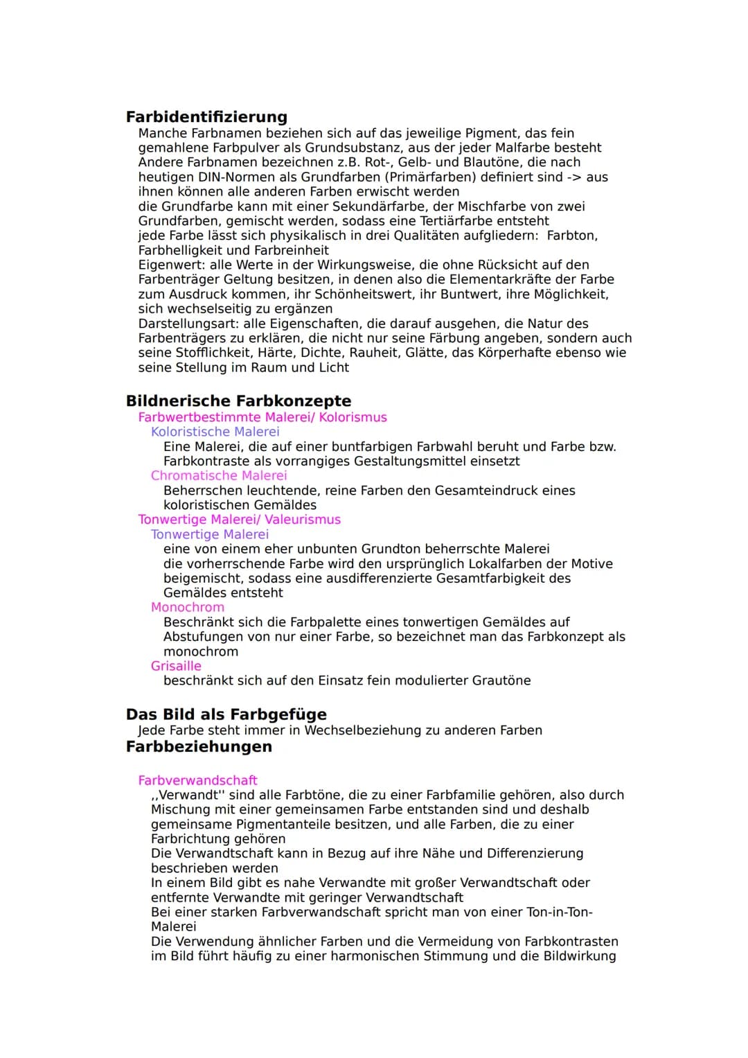 Maltechnik
Malmaterial
Der Malgrund, also der Träger der Farbschicht z.B.: Papier, Holz, Leinwand,
Mauerwerk...
Malfarben z.B.: Aquarell-, A