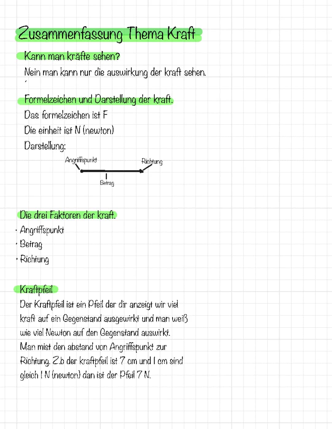 Kräfte/masse/Gewicht/Geschwindigkeit 