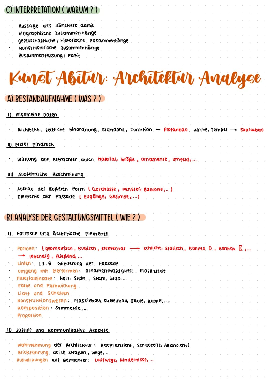 Kunet Abitur: Werkanalyse
A) BESTANDAUFNAHME ( WAS ? )
(1) Allgemeine Daten
künstler, Titel, Jahreszani, Format, Größe, Technik in einer kur