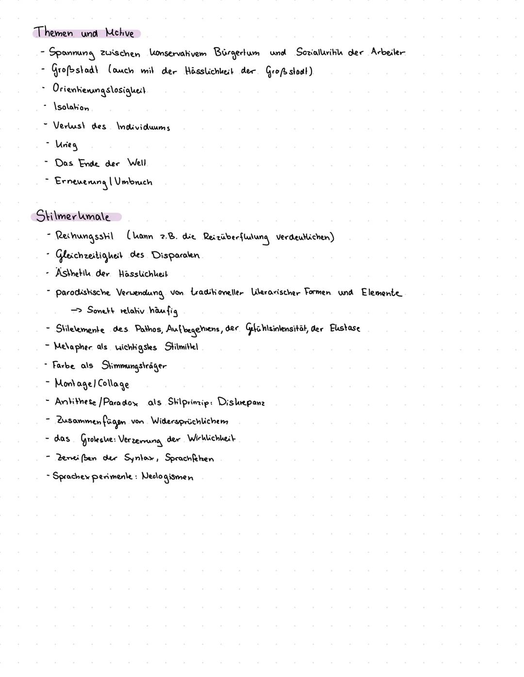 LYRIK ANALYSE EXPRESSIONISMUS
Formales
Metrum / Versmaß:
Jambus: unbetont - betont 2. B.
Ge-dicht
-> Wirkt dynamisch und harmonisch
2.B.. Di