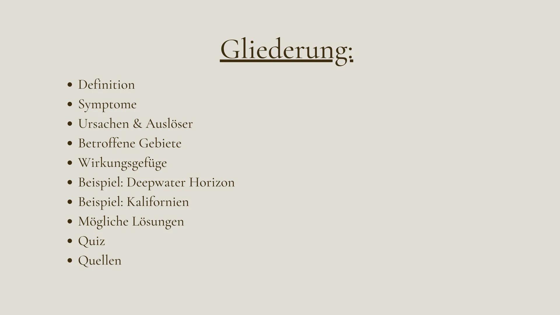 Havarie-
Syndrom
Eine Präsentation von
Lena, Nina & Victoria • Definition
Symptome
• Ursachen & Auslöser
• Betroffene Gebiete
Wirkungsgefüge