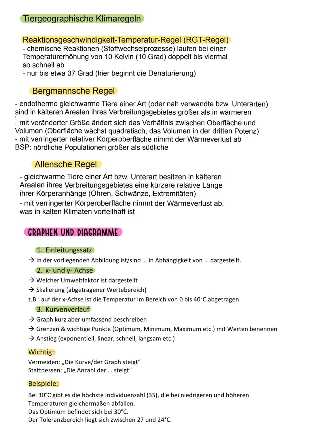 Abiotische Faktoren
- Einflüsse der unbelebten Umwelt, die auf ein Individuum einwirken
- Temperatur
- Licht
- Luftdruck
- Wetter (Niedersch