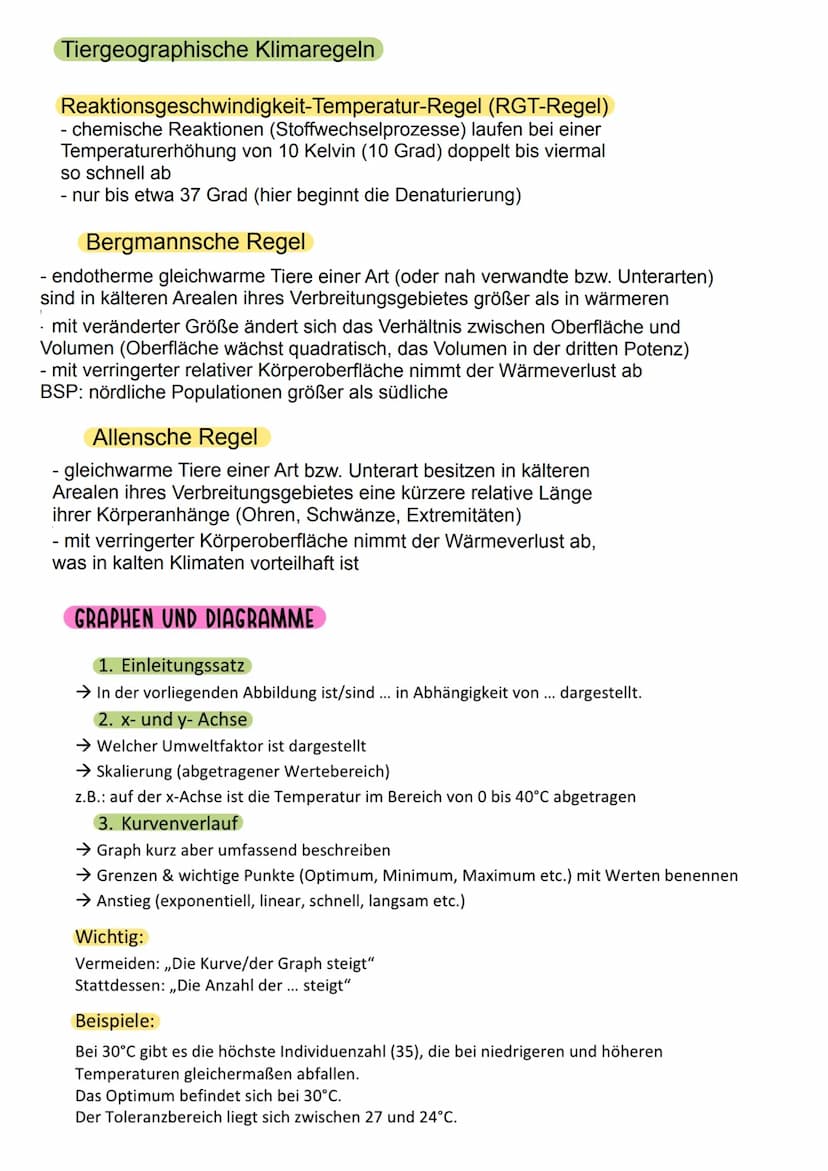 Abiotische Faktoren
- Einflüsse der unbelebten Umwelt, die auf ein Individuum einwirken
- Temperatur
- Licht
- Luftdruck
- Wetter (Niedersch