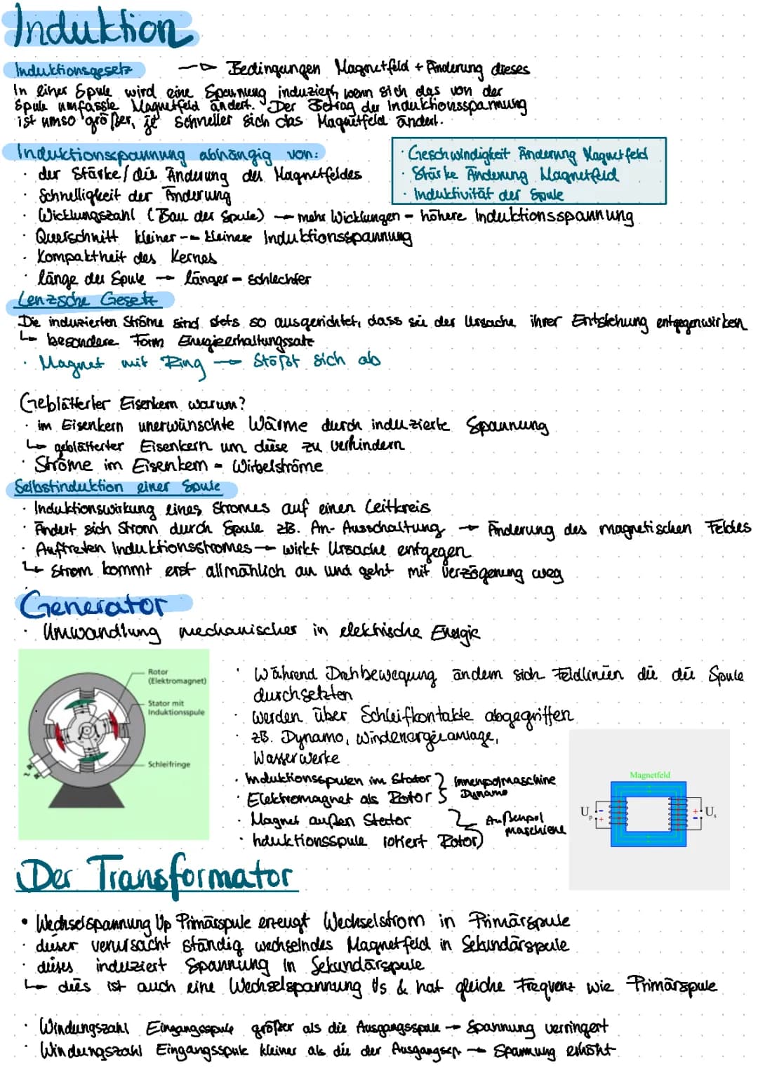 Physik Induktion