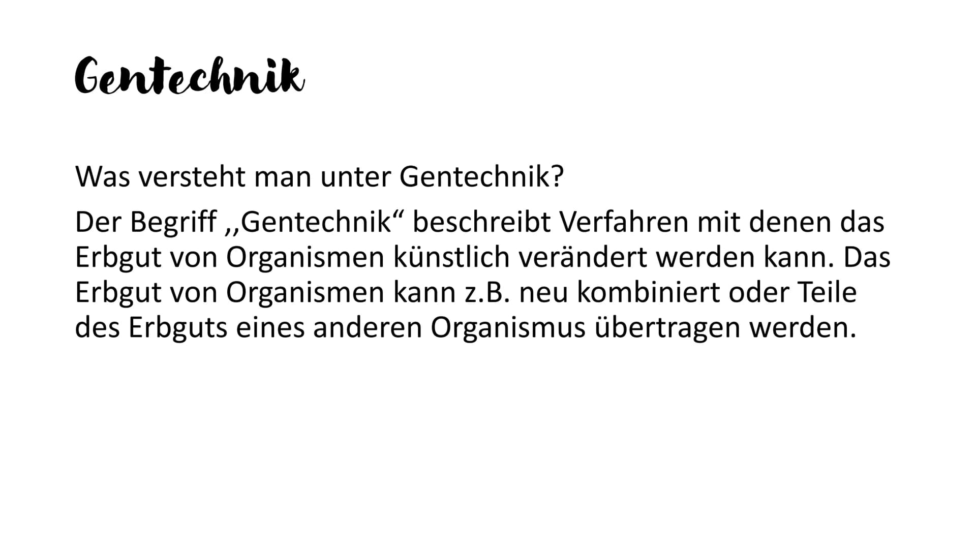 AKTUELLE TRENDS
in der Lebensmittelindustrie
Gentechnisch veränderte Lebensmittel &
Nahrungsergänzungsmittel
Fluch oder Segen?
Hanna Singhof