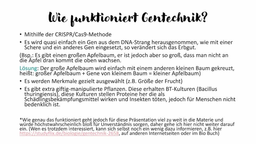 AKTUELLE TRENDS
in der Lebensmittelindustrie
Gentechnisch veränderte Lebensmittel &
Nahrungsergänzungsmittel
Fluch oder Segen?
Hanna Singhof