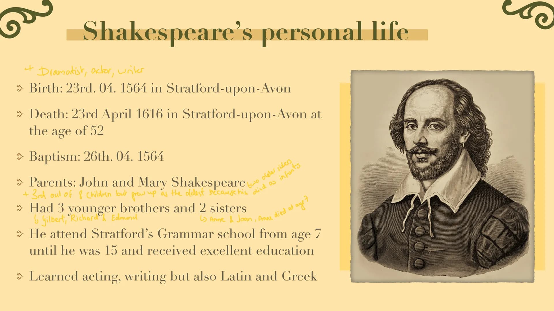 Cau
William Shakespeare > 1. The History
and Renaissance
> 2. Shakespeare's
personal life
Content
> 3. Characteristics
of Shakespeare's
work