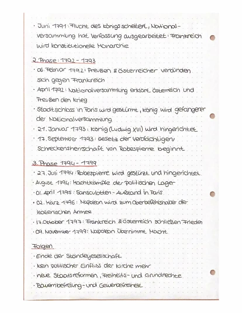 • Französische
REVOLUTION
1789-1799
Ursachen.
• Standegesellschaft: 1. Stand Kirche, 2. Adel, 3. Bauern
→1.&2. Stand lebte im Luxus 3. Stand