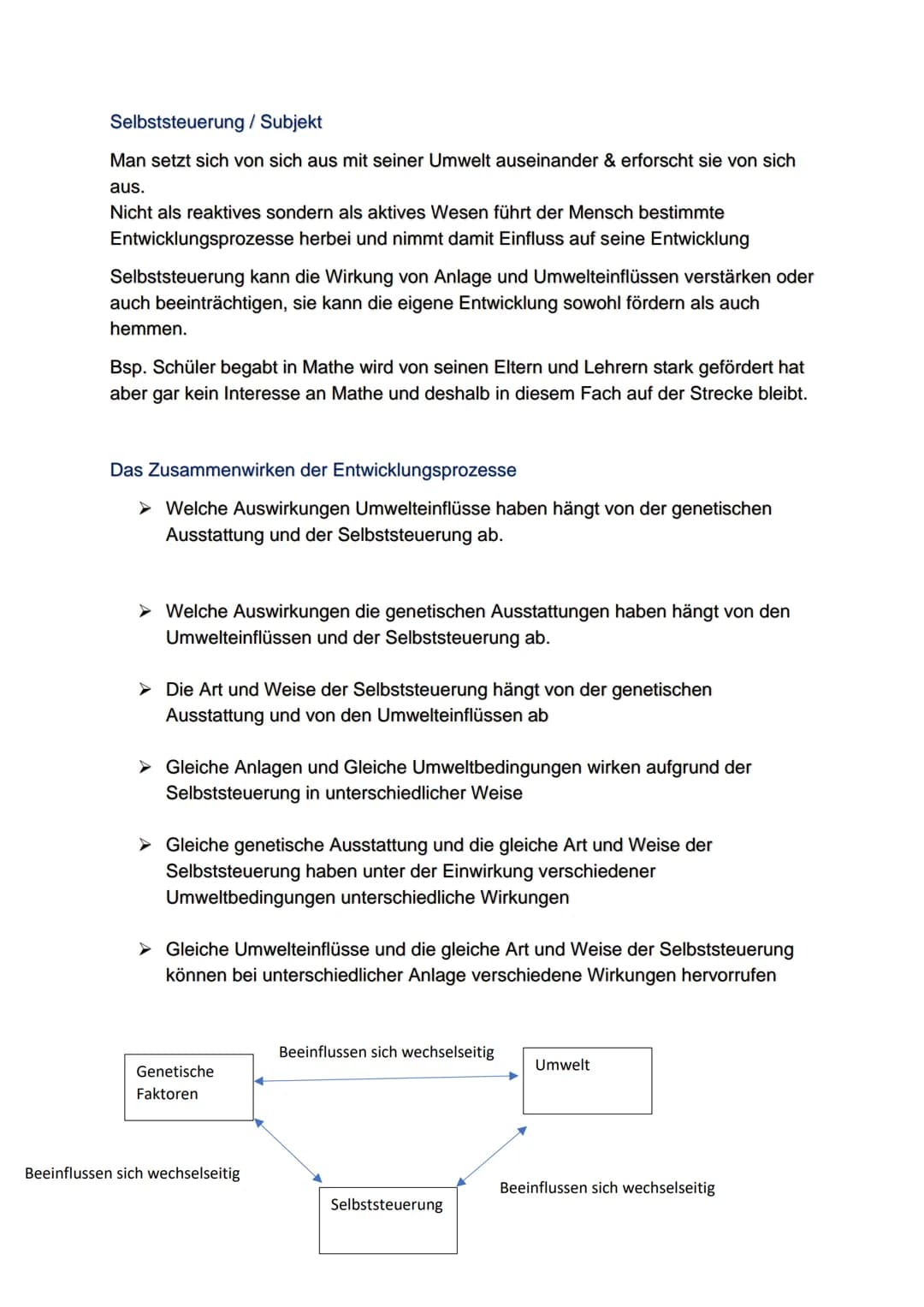 Definition
Der Begriff Entwicklung:
PäPsy EP
Unter Entwicklung versteht man Veränderungen des Erlebens und Verhaltens im
Laufe des Lebens
Di