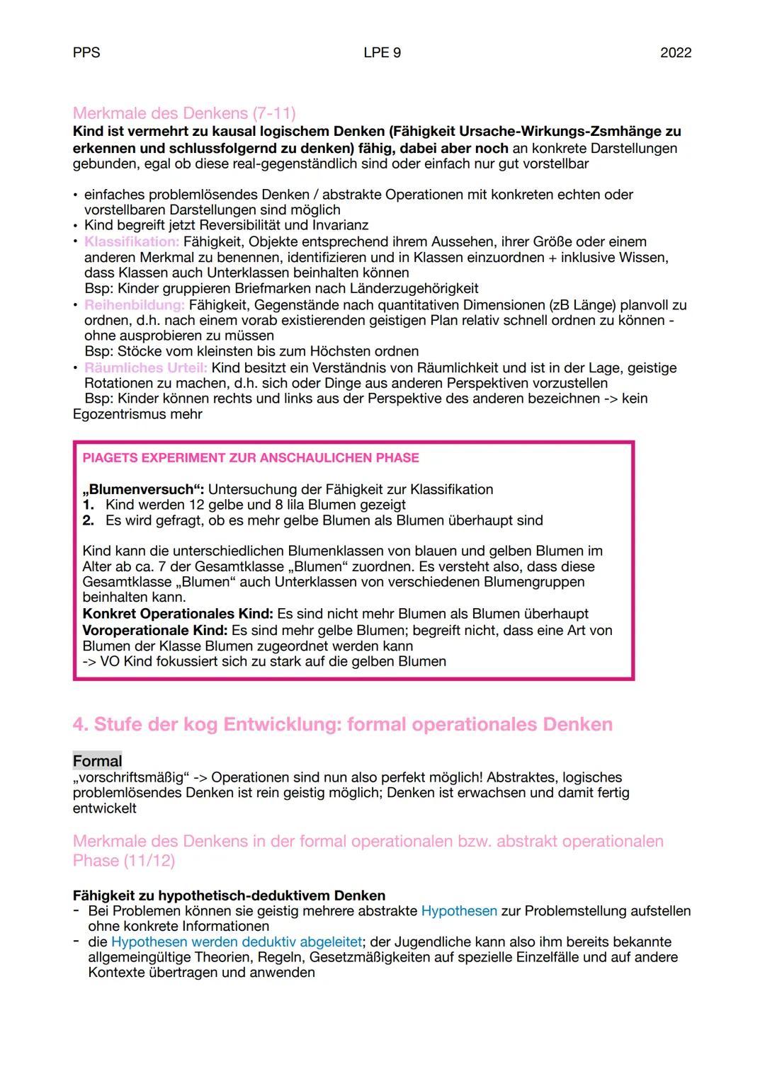 PPS
LPE 9
Grundlagen der Entwicklungspsychologie
15.1.1 Der Begriff ,,Entwicklung"
Unter Entwicklung versteht man relativ überdauernde (also